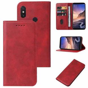 For Xiaomi Mi Max 3 Pro Magnetic Closure Leather Phone Case(Red)
