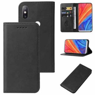 For Xiaomi Mi Mix 2S Magnetic Closure Leather Phone Case(Black)