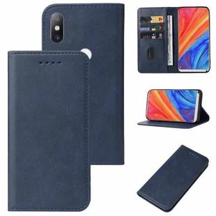 For Xiaomi Mi Mix 2S Magnetic Closure Leather Phone Case(Blue)