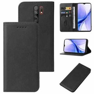 For Xiaomi Poco M2 Magnetic Closure Leather Phone Case(Black)