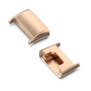 For Xiaomi Mi Band 7 Pro 1 Pair Metal Watch Band Connector(Rose Gold)