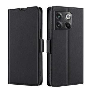 For OnePlus Ace Pro 5G Ultra-thin Voltage Side Buckle Horizontal Flip Leather Phone Case(Black)