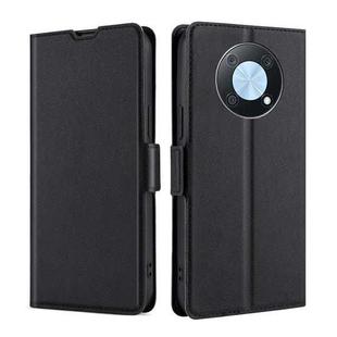 For Huawei nova Y90 4G Ultra-thin Voltage Side Buckle Horizontal Flip Leather Phone Case(Black)