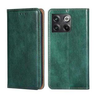 For OnePlus Ace Pro 5G Gloss Oil Solid Color Magnetic Leather Phone Case(Green)
