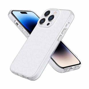 For iPhone 14 Pro Fine Hole Phone Case(Shining White)