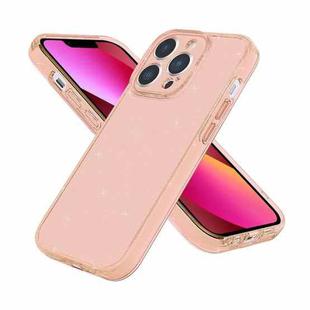 For iPhone 14 Plus Fine Hole Phone Case (Shining Gold)