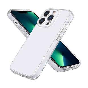 For iPhone 13 Pro Max Fine Hole Phone Case (Transparent White)