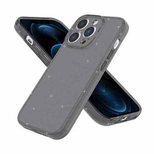 For iPhone 12 Pro Max Fine Hole Phone Case(Shining Black)