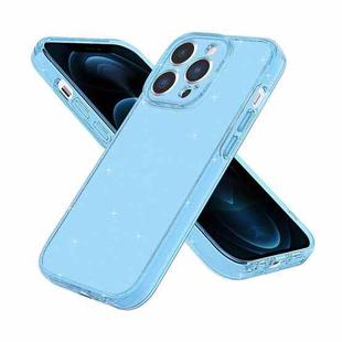 For iPhone 12 Pro Max Fine Hole Phone Case(Shining Sky Blue)