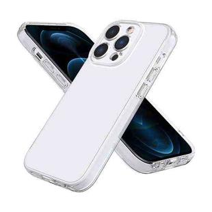 For iPhone 12 Pro Max Fine Hole Phone Case(Transparent White)