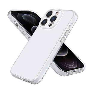 For iPhone 12 Pro Fine Hole Phone Case(Transparent White)