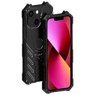 For iPhone 14 Plus R-JUST Batman Metal Mobile Phone Protective Case (Black)