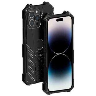 For iPhone 14 Pro R-JUST Batman Metal Mobile Phone Protective Case(Black)