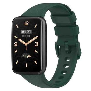 For Xiaomi Mi Band 7 Pro Litchi Texture Leather Watch Band(Green)