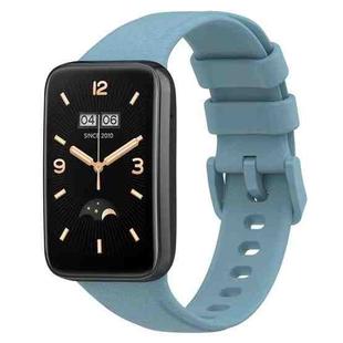 For Xiaomi Mi Band 7 Pro Litchi Texture Leather Watch Band(Light Blue)