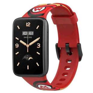For Xiaomi Mi Band 7 Pro Printing Silicone Watch Band(Super Mary)