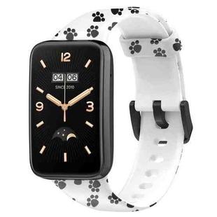 For Xiaomi Mi Band 7 Pro Printing Silicone Watch Band(Feet)