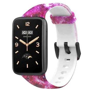 For Xiaomi Mi Band 7 Pro Printing Silicone Watch Band(Starry Sky)