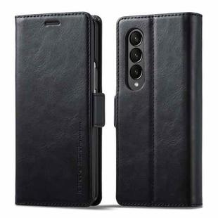 For Samsung Galaxy Z Fold3 5G LC.IMEEKE RFID Anti-theft Leather Phone Case(Black)