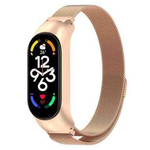 For Xiaomi Mi Band 7 / 7NFC Milan Metal Stainless Steel Watch Band(Rose Gold)