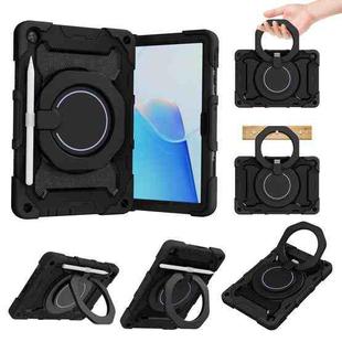 For Huawei MatePad T 10s / T10 Armor Contrast Color Silicone + PC Tablet Case(Black)