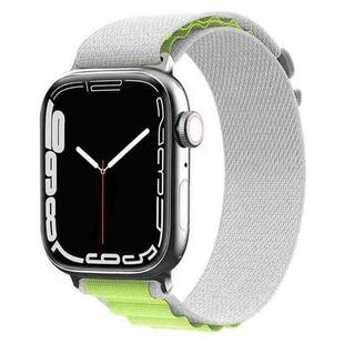 Nylon Watch Band For Apple Watch Series 8&7 45mm / SE 2&6&SE&5&4 44mm / 3&2&1 42mm (Grey Green)