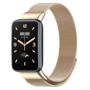 For Xiaomi Mi Band 7 Pro Milanese Stainless Steel Watch Band(Champagne)