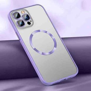 For iPhone 14 Pro Max Skin Feel MagSafe Magnetic Case (Lavender Purple)