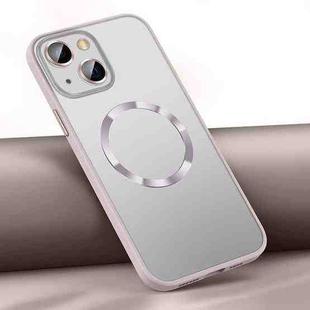 For iPhone 14 Plus Skin Feel MagSafe Magnetic Case (Pink)