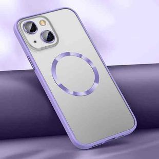 For iPhone 13 Skin Feel MagSafe Magnetic Case(Lavender Purple)