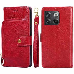 For OnePlus Ace Pro 5G Zipper Bag Leather Phone Case(Red)