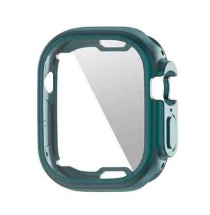 PET Film TPU Watch Case For Apple Watch Ultra 49mm / Ultra 2 49mm(Dark Cyan)