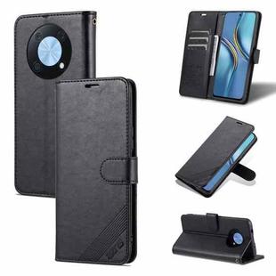 For Huawei Enjoy 50 Pro/Nova Y90 AZNS Sheepskin Texture Flip Leather Phone Case(Black)