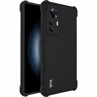 For Xiaomi Redmi K50 Ultra / 12T imak All-inclusive Shockproof Airbag TPU Phone Case(Matte Black)