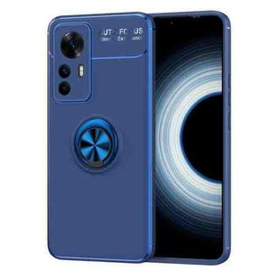 For Xiaomi Redmi K50 Ultra / 12T / 12T Pro Metal Ring Holder TPU Phone Case(Blue)