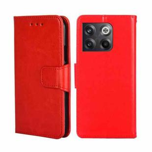 For OnePlus Ace Pro 5G Crystal Texture Horizontal Flip Leather Phone Case(Red)