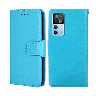 For Xiaomi Redmi K50 Ultra/Xiaomi 12T/Xiaomi 12T Pro Crystal Texture Horizontal Flip Leather Phone Case(Light Blue)