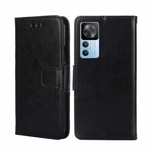 For Xiaomi Redmi K50 Ultra/Xiaomi 12T/Xiaomi 12T Pro Crystal Texture Horizontal Flip Leather Phone Case(Black)