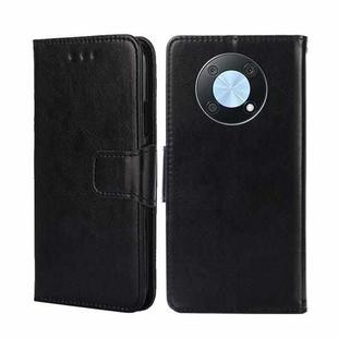 For Huawei nova Y90 4G Crystal Texture Horizontal Flip Leather Phone Case(Black)
