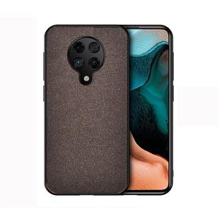 For Xiaomi Redmi K30 Pro Shockproof Cloth Texture PC + TPU Protective Case(Brown)