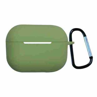 Earphone Silicone Protective Case with Buckle For AirPods Pro 2(Matcha Green)