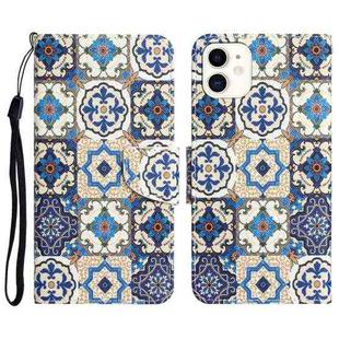 For iPhone 11 Colored Drawing Leather Phone Case (Vintage Totem)