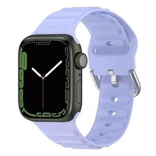 Ocean Ripple Watch Band For Apple Watch Series 8&7 45mm / SE 2&6&SE&5&4 44mm(Lilac)