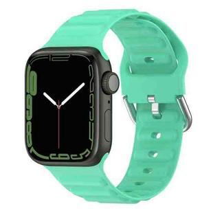 Ocean Ripple Watch Band For Apple Watch Series 8&7 41mm / SE 2&6&SE&5&4 40mm(Spearmint Green)