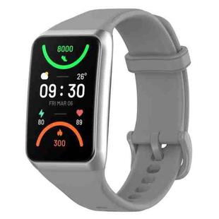 For OPPO Band 2 Solid Color Soft Silicone Watch Band(Grey)