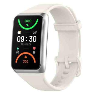 For OPPO Band 2 Solid Color Soft Silicone Watch Band(White)