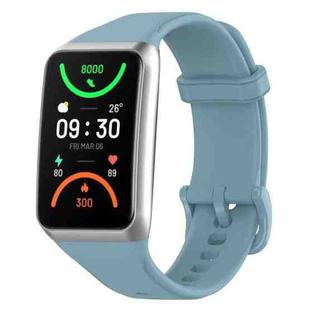 For OPPO Band 2 Solid Color Soft Silicone Watch Band(Blue)