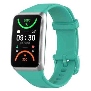 For OPPO Band 2 Solid Color Soft Silicone Watch Band(Teal)