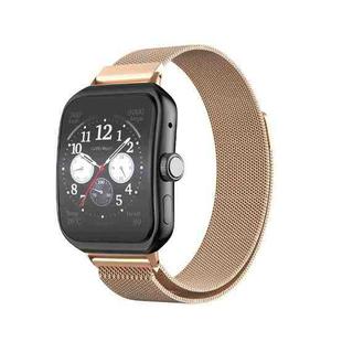 For OPPO Watch 3 Pro Milanese Stainless Steel Metal Watch Band(Rose Gold)