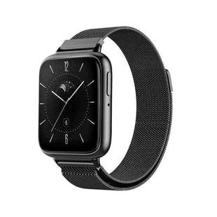 For OPPO Watch 3 Milanese Stainless Steel Metal Watch Band(Black)